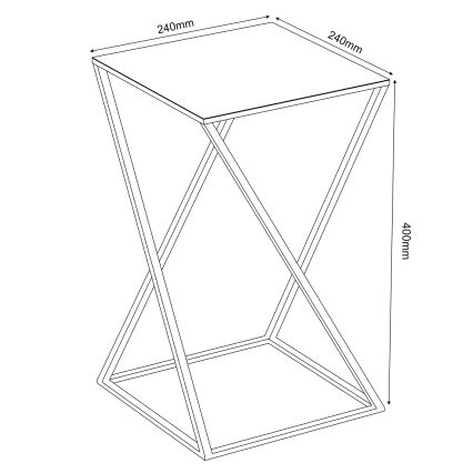 Κασπώ 40x24 cm μαύρο