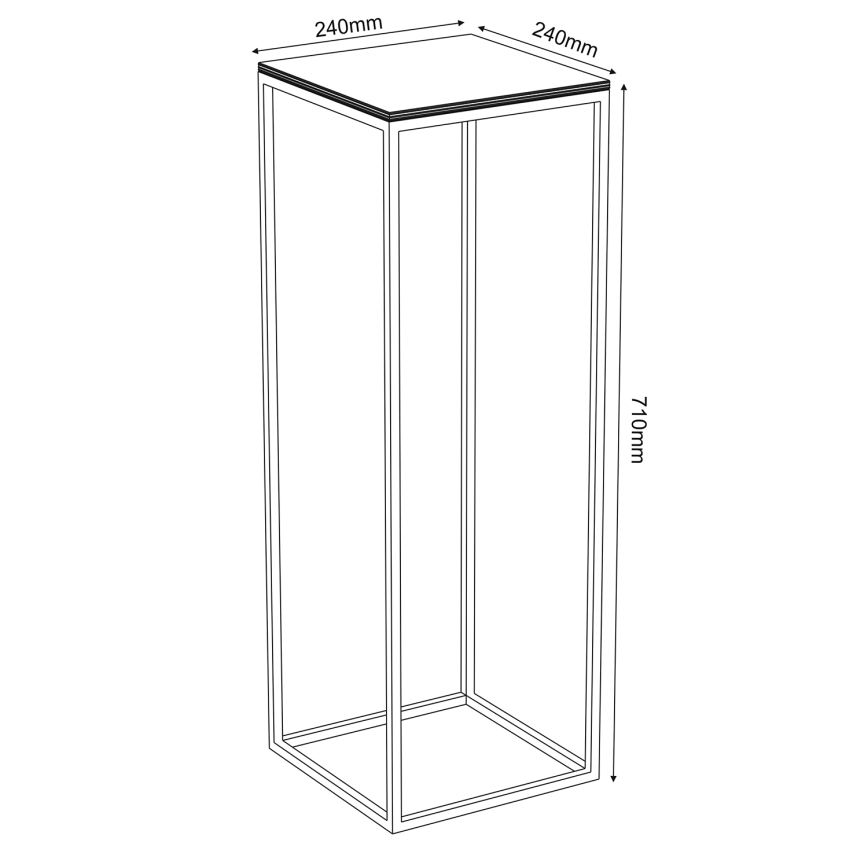 Κασπώ 70x24 cm λευκό