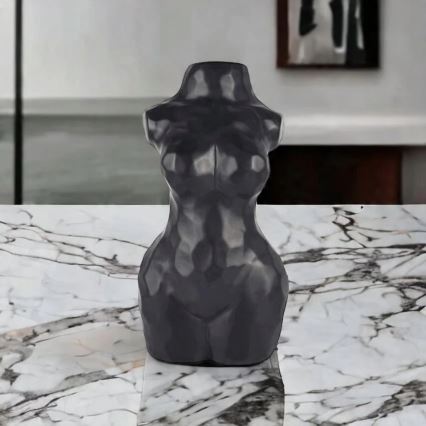 Κεραμικό βάζο 30 cm, μαύρο