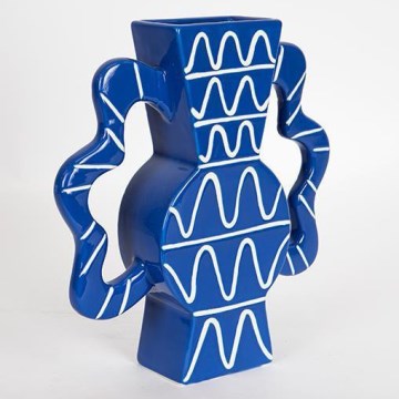 Κεραμικό βάζο 37,5x35,5 cm μπλε