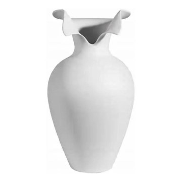 Κεραμικό βάζο 41,5x23 cm λευκό