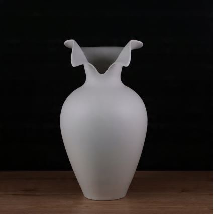 Κεραμικό βάζο 41,5x23 cm λευκό