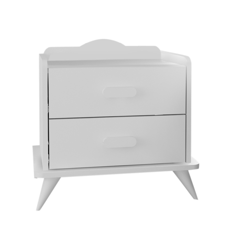 Κομοδίνο ANDAZ 58,6x60 cm λευκό