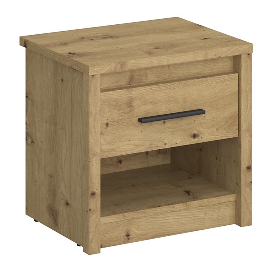 Κομοδίνο LEORI 46,5x46,5 cm καφέ