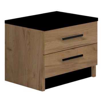 Κομοδίνο TOD δρυς craft/μαύρο