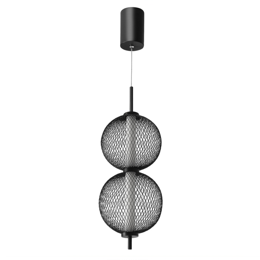 Κρεμαστό LED φωτιστικό PUMA με καλώδιο, LED/10W/230V, Ø 14 cm, μαύρο