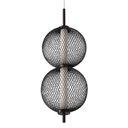 Κρεμαστό LED φωτιστικό PUMA με καλώδιο, LED/10W/230V, Ø 14 cm, μαύρο