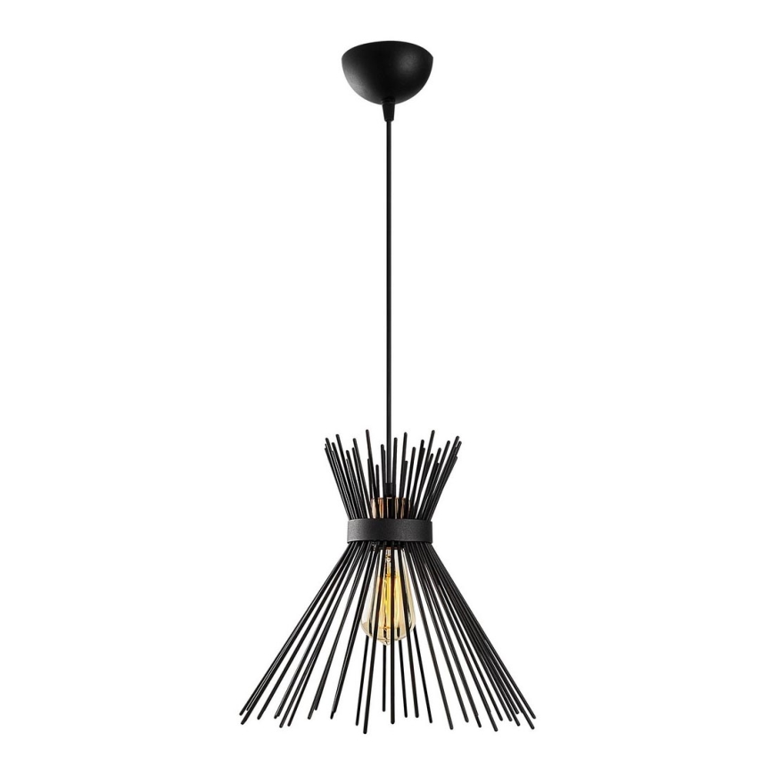 Κρεμαστό πολύφωτο KIRPI 1xE27/40W/230V μαύρο