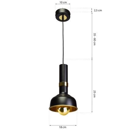 Κρεμαστό πολύφωτο MARGO 1xΕ27/5,5W/230V