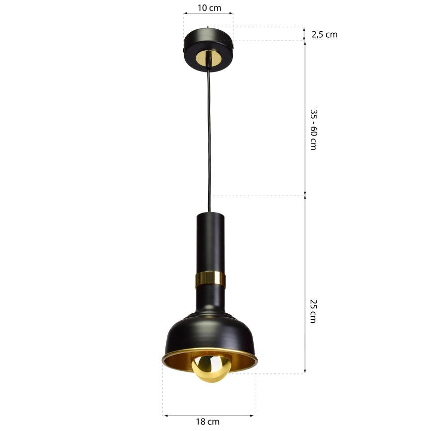 Κρεμαστό πολύφωτο MARGO 1xΕ27/5,5W/230V