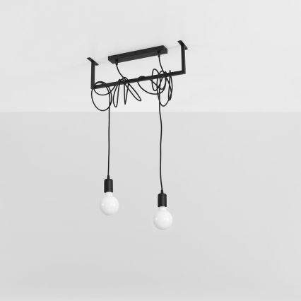 Κρεμαστό πολύφωτο SALAMANCA 2xE27/60W/230V