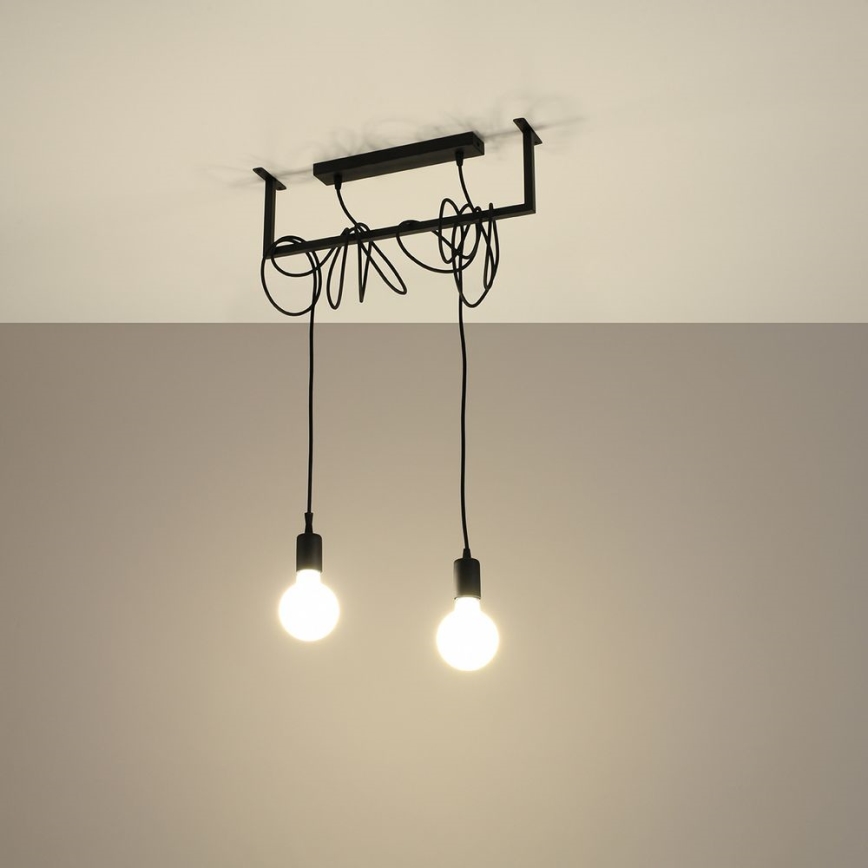 Κρεμαστό πολύφωτο SALAMANCA 2xE27/60W/230V