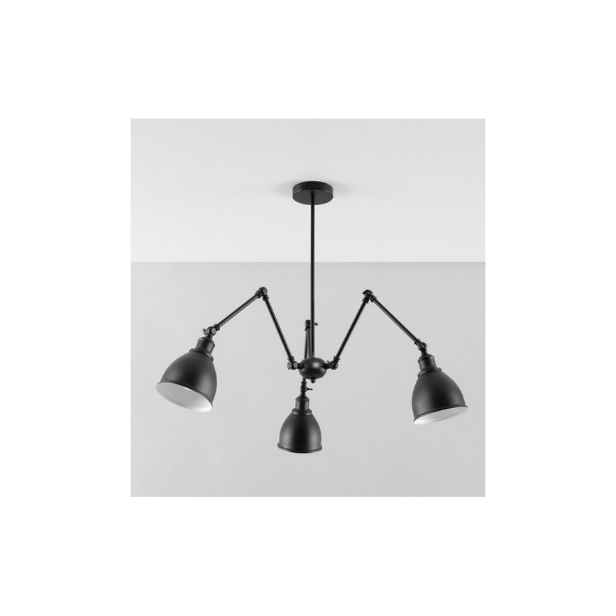 Κρεμαστό πολύφωτο STARK SHADE 3xE27/60W/230V
