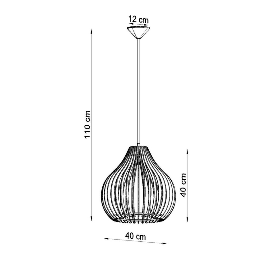 Κρεμαστό πολύφωτο με σύρμα APRILLA 1xE27/60W/230V