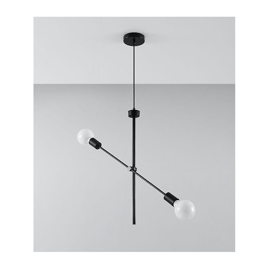 Κρεμαστό πολύφωτο με σύρμα CONCEPT 2xE27/60W/230V