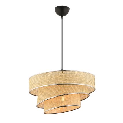 Κρεμαστό φως COUPER 1xE27/60W/230V μπεζ/γυαλιστερός χρώμα