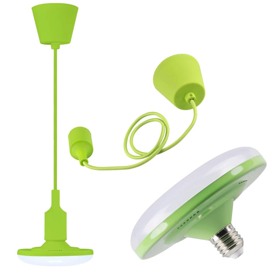 Κρεμαστό φως LED KIKI 1xE27/10W/230V πράσινο