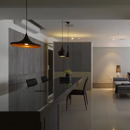 Κρεμαστό φως MODERN E27/60W μαύρο