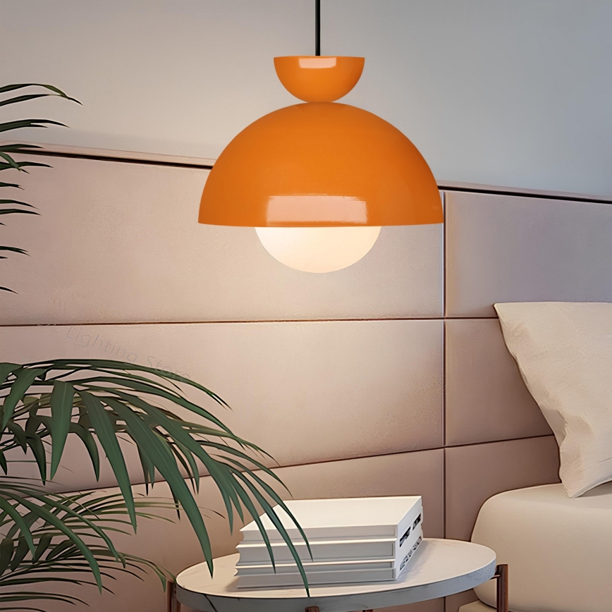 Κρεμαστό Φως SALVA 1xE27/15W/230V πορτοκαλί
