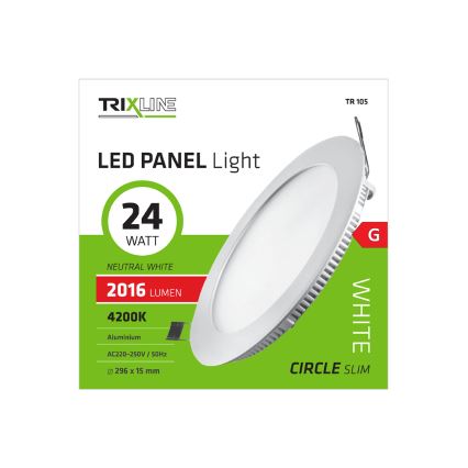 Κρεμαστό φως οροφής LED ROUND LED/24W/230V 4200K