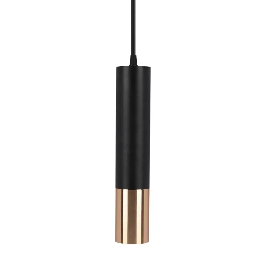 Κρεμαστό φωτιστικό 1xGU10/35W/230V 30 cm μαύρο/χρυσαφί