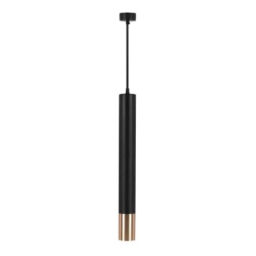 Κρεμαστό φωτιστικό 1xGU10/35W/230V 50 cm μαύρο/χρυσαφί