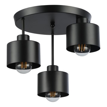 Κρεμαστό φωτιστικό 3xE27/35W/230V διάμετρος 30 cm μαύρο