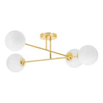 Κρεμαστό φωτιστικό 4xE27/35W/230V διάμετρος 70 cm χρυσό