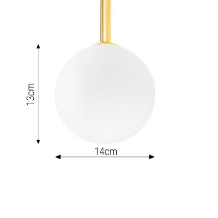Κρεμαστό φωτιστικό 4xE27/35W/230V διάμετρος 70 cm χρυσό