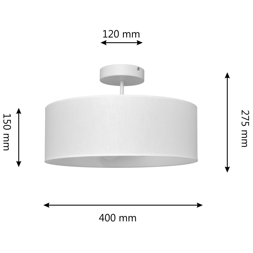 Κρεμαστό φωτιστικό ALBA 3xE27/15W/230V λευκό
