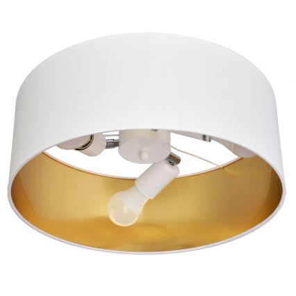 Κρεμαστό φωτιστικό ALBA 3xE27/15W/230V λευκό/χρυσαφί