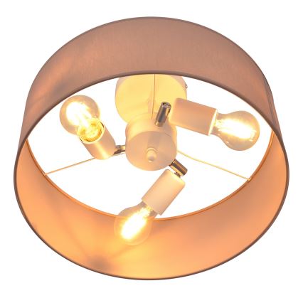 Κρεμαστό φωτιστικό ALBA 3xE27/15W/230V ροζ