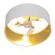 Κρεμαστό φωτιστικό ALBA 3xE27/60W/230V λευκό/χρυσαφί
