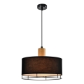 Κρεμαστό φωτιστικό ARDI με καλώδιο 1xE27/40W/230V, μαύρο/καφέ