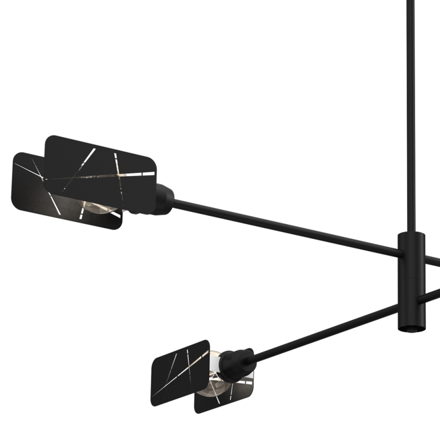 Κρεμαστό φωτιστικό ASTRA 4xE27/60W/230V μαύρο