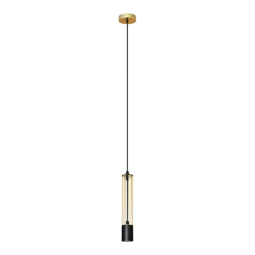 Κρεμαστό φωτιστικό BARS 1xGU10/20W/230V χρυσαφί/μαύρο