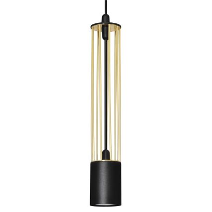 Κρεμαστό φωτιστικό BARS 1xGU10/20W/230V χρυσαφί/μαύρο