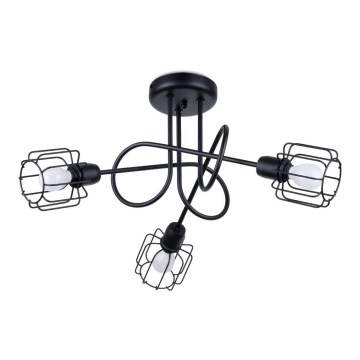 Κρεμαστό φωτιστικό BELUCI 3xE14/40W/230V μαύρο