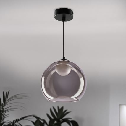 Κρεμαστό φωτιστικό BRIN με καλώδιο 1xG9/15W/230V καπνιστό μαύρο