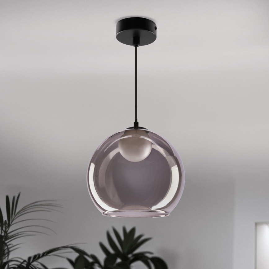 Κρεμαστό φωτιστικό BRIN με καλώδιο 1xG9/15W/230V καπνιστό μαύρο