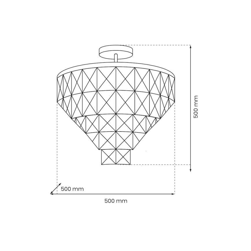 Κρεμαστό φωτιστικό CHELSEA 6xE14/40W/230V διάμετρος 50 cm γυαλιστερό χρώμιο