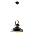 Κρεμαστό φωτιστικό DODO 1xE27/40W/230V μαύρο/χάλκινο