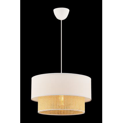 Κρεμαστό φωτιστικό ECHO με καλώδιο 1xE27/60W/230V κρεμ/μπεζ