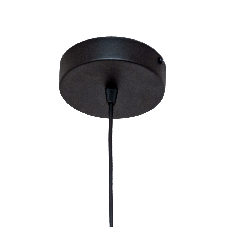 Κρεμαστό φωτιστικό ECLIPSE με καλώδιο 1xE27/15W/230V μαύρο/λευκό