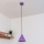 Κρεμαστό φωτιστικό ETNA II με καλώδιο 1xE27/15W/230V Ø 18,5 cm μωβ