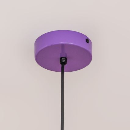 Κρεμαστό φωτιστικό ETNA II με καλώδιο 1xE27/15W/230V Ø 18,5 cm μωβ