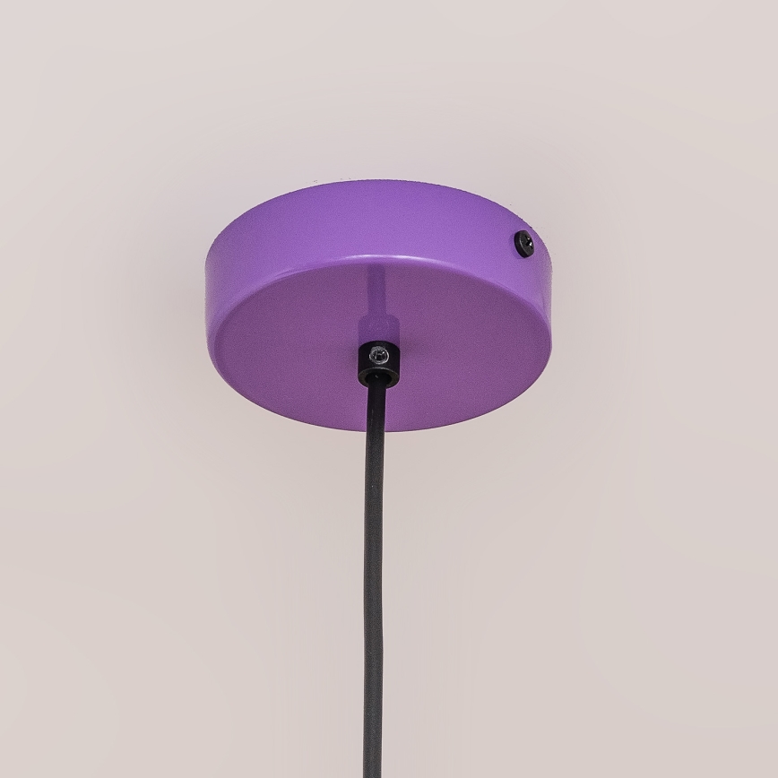 Κρεμαστό φωτιστικό ETNA II με καλώδιο 1xE27/15W/230V Ø 18,5 cm μωβ