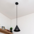 Κρεμαστό φωτιστικό ETNA II με καλώδιο, 1xE27/15W/230V, διάμετρος 18,5 cm, μαύρο