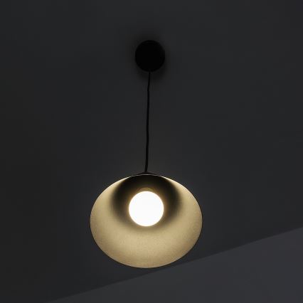 Κρεμαστό φωτιστικό ETNA II με καλώδιο, 1xE27/15W/230V, διάμετρος 18,5 cm, μαύρο