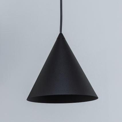 Κρεμαστό φωτιστικό ETNA II με καλώδιο, 1xE27/15W/230V, διάμετρος 18,5 cm, μαύρο